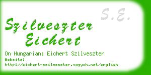 szilveszter eichert business card